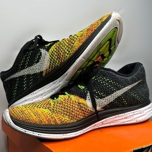 Nike Flyknit Lunar 3 - Black Electric Green - Mens Size 8
